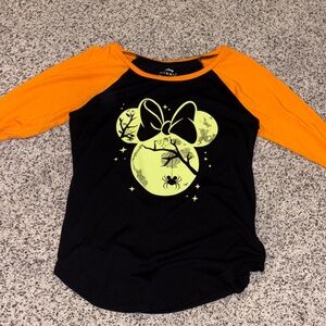 Disney Black and Orange Long Sleeve Tee